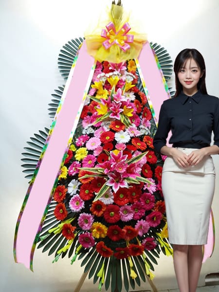 SG웨딩컨벤션 3단화환 고급형